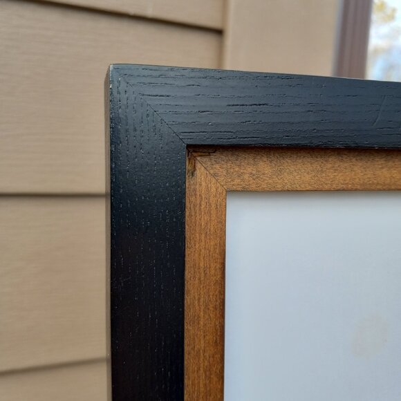 Pottery Barn 11x14" Wood Document Frame Black Brown - Picture 2 of 16